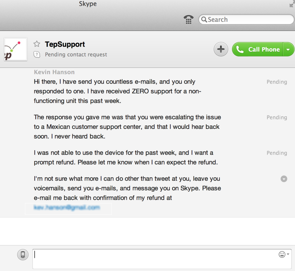 Skype Messages Are Time Traveling Skype Messages Are Time Traveling